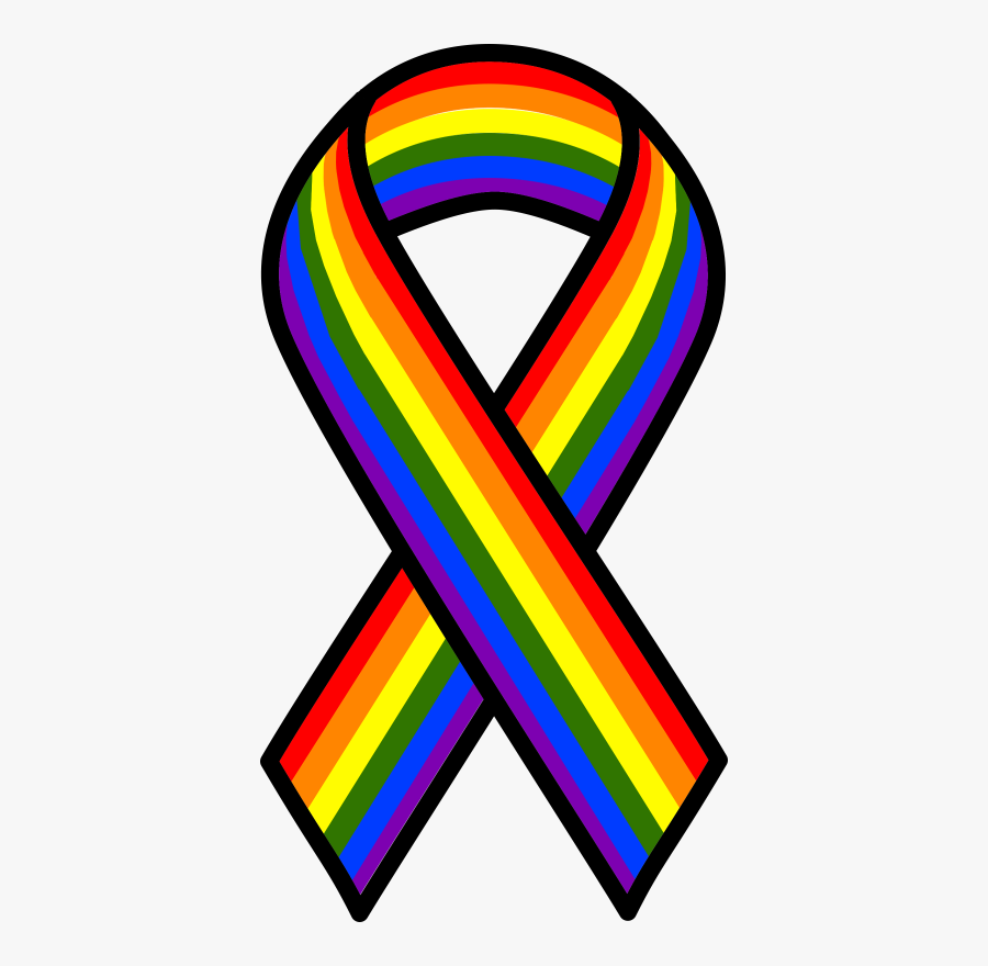 Rainbow Ribbon - Rainbow Ribbon Transparent, Transparent Clipart