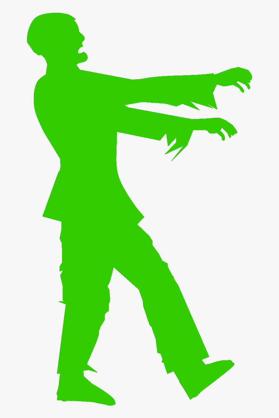 Tv Head Zombie Clipart , Png Download - Black And White Zombie, Transparent Clipart