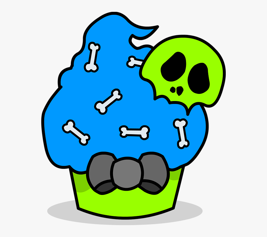 Cupcake Clipart Skull - Cupcake, Transparent Clipart
