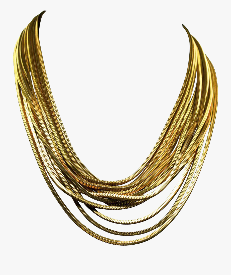 #chains #gold #goldchains #necklaces #neckalace #chain - Transparent Background Gold Chain Png, Transparent Clipart