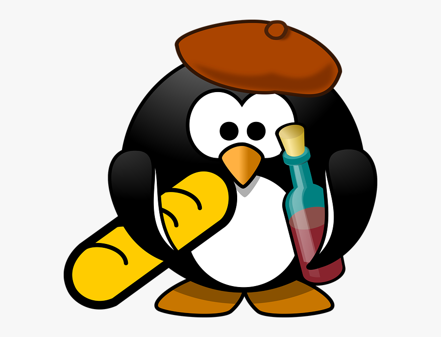 Cartoon Penguin, Transparent Clipart