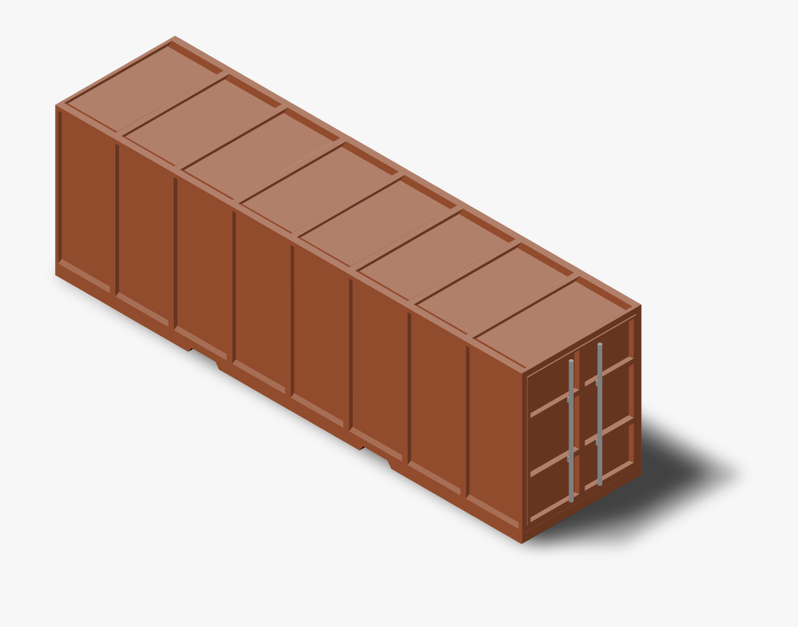 Angle,material,lumber - Shipping Container 3d Clipart, Transparent Clipart