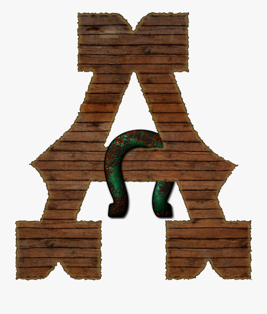 Logs Clipart Block Wood - Alfabeto Cowboy, Transparent Clipart