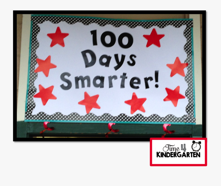 100th Day Banner, 100th Day Of School, Transparent Clipart