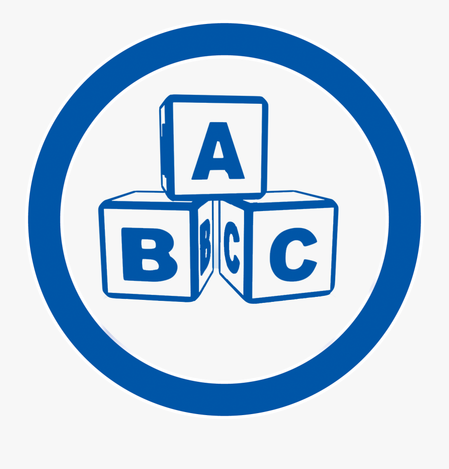 Early Childhood Education Icon - Kindergarden Icon Blue , Free