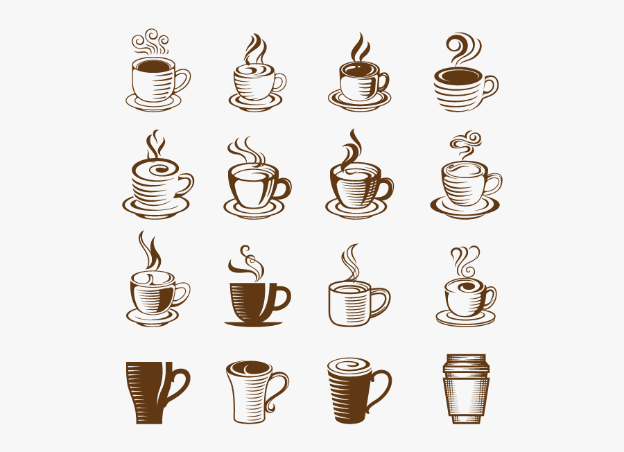Iced Coffee Cappuccino Tea Coffee Cup - Coffee Cup Vector Free Download, Transparent Clipart
