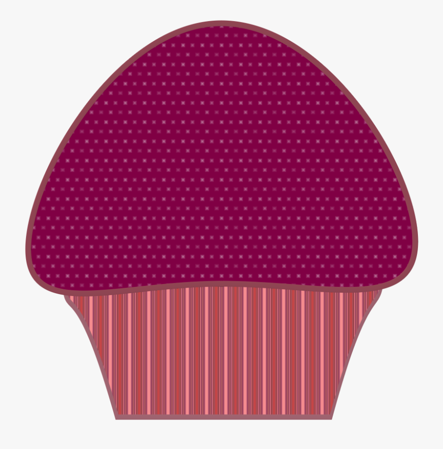 Purple Cupcake Clipart - Polka Dot, Transparent Clipart