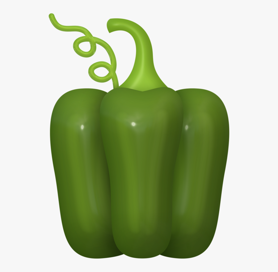 Cole Bell Pepper, Clip Art And Food - Green Sweet Pepper Clipart, Transparent Clipart