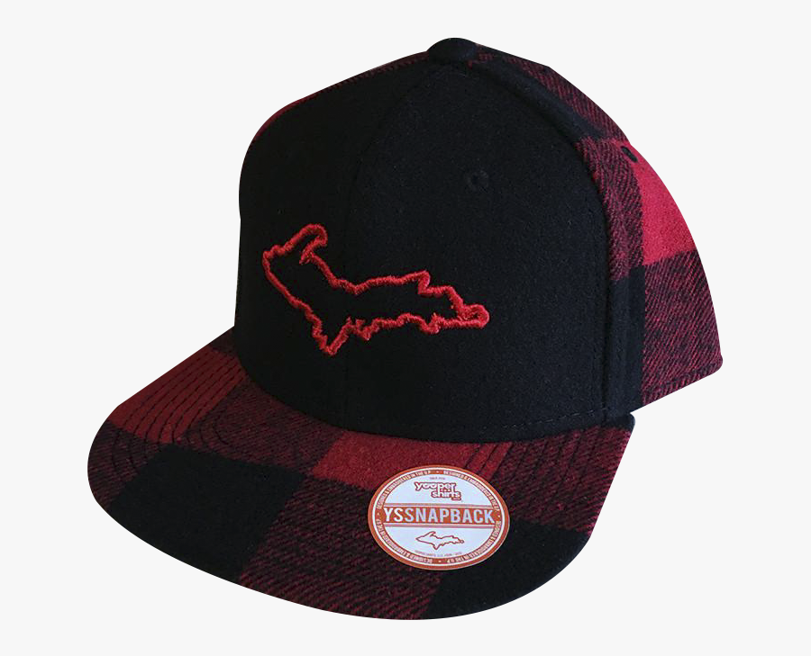 Hat U P Silhouette Black Red Plaid 3d - Baseball Cap, Transparent Clipart