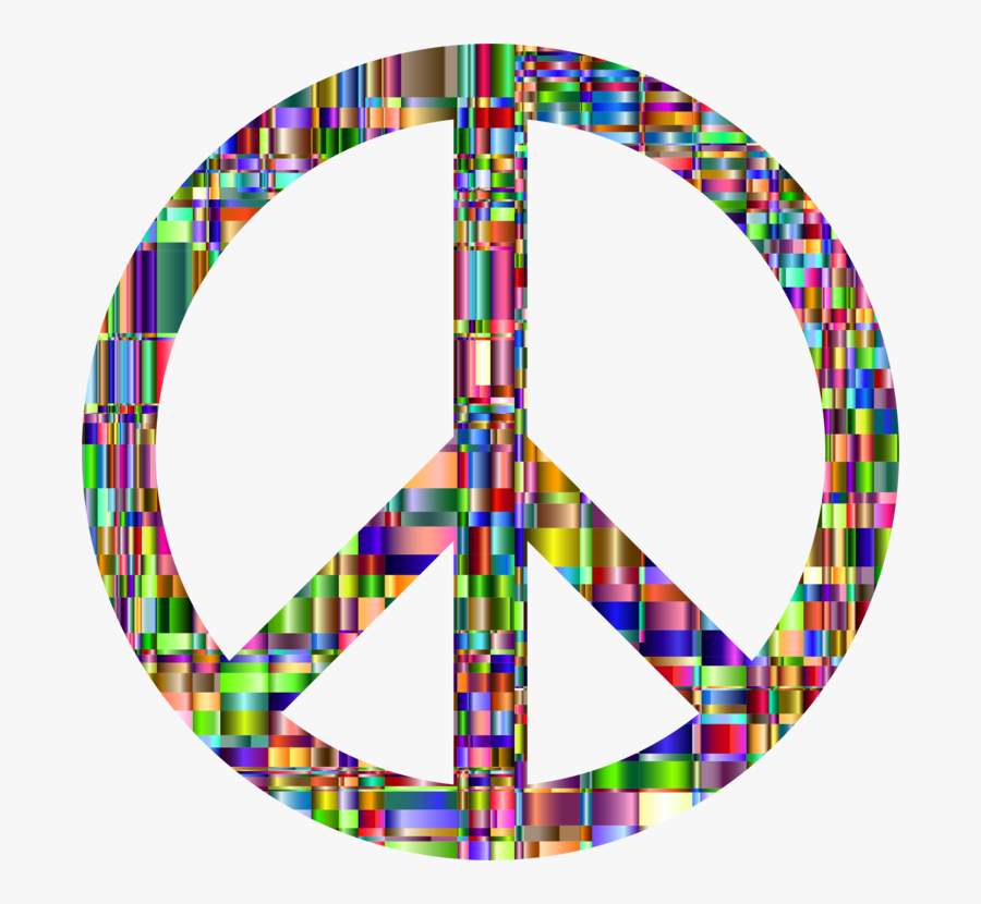 Plaid,symbol,peace - Simple Peace Symbol Tattoo, Transparent Clipart