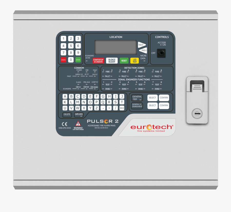 Pulsor 2 Fire Panel Range, Transparent Clipart
