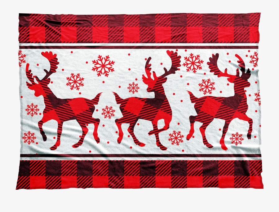 Clipart Reindeer Plaid - Tartan, Transparent Clipart