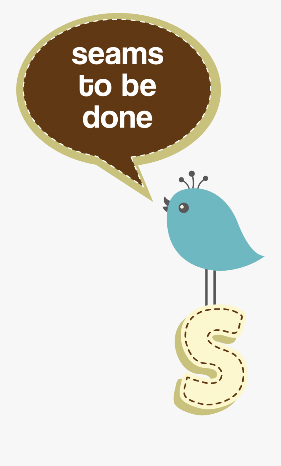 Seams To Be Done, Transparent Clipart