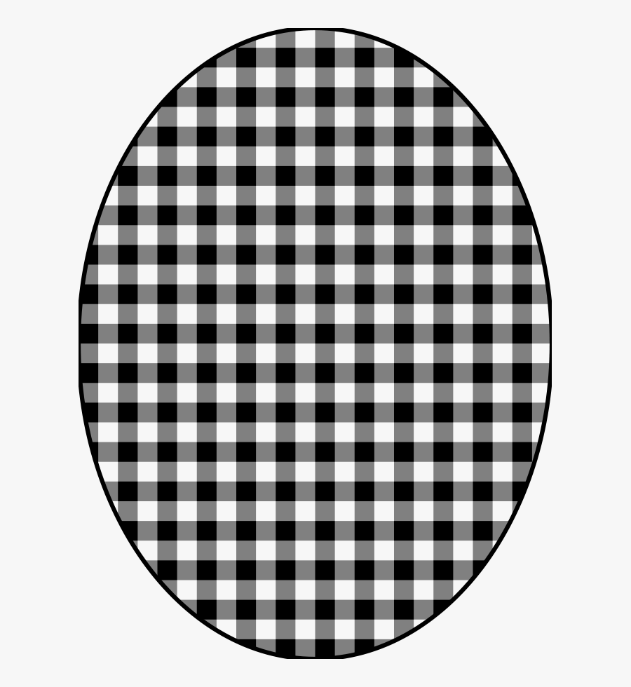 Pattern Checkered Vichy 02ok Svg Clip Arts - Table Cloth Patterns Round, Transparent Clipart
