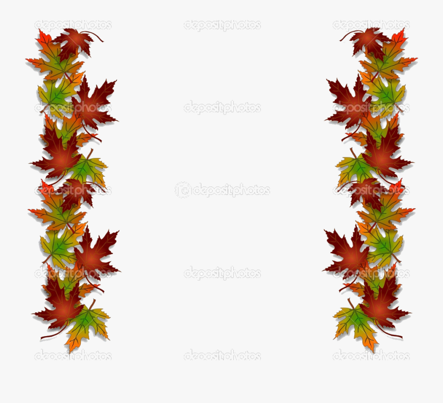 Christmas Border Microsoft Clipart Free Best Transparent - Fall Leaves Border, Transparent Clipart