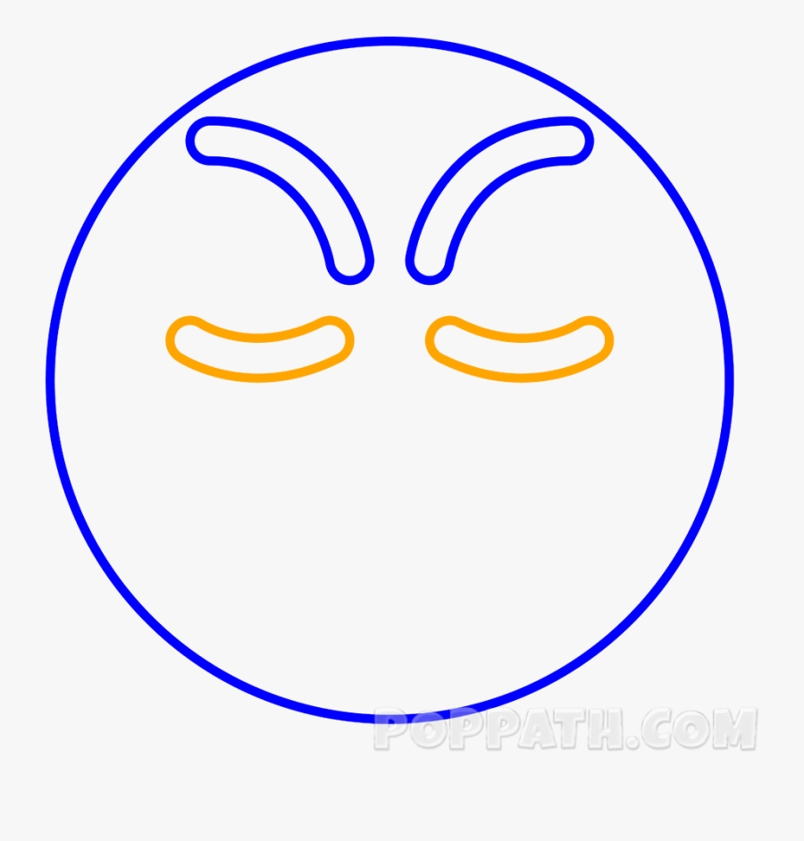 Draw The Eyes Similarly As Done With The Eyebrows Making - Circle, Transparent Clipart