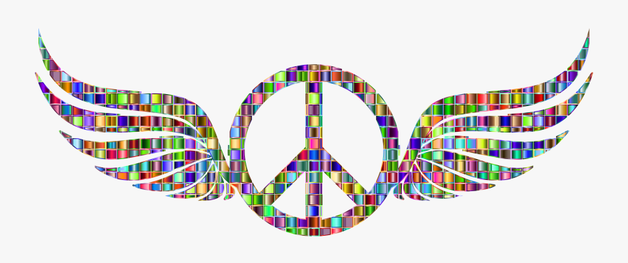 Line,plaid,circle - Peace Symbol Transparent Background, Transparent Clipart