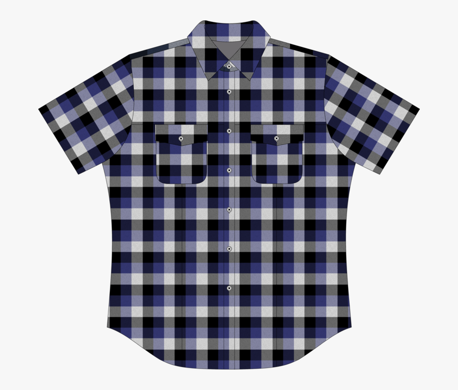 Clip Art Checkered Men S Shirts - Purple And White Plaid Shirt, Transparent Clipart
