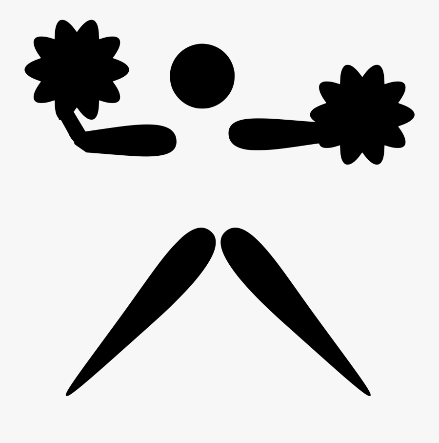 Cheerleading Pictogram Converted - Cheerleading, Transparent Clipart