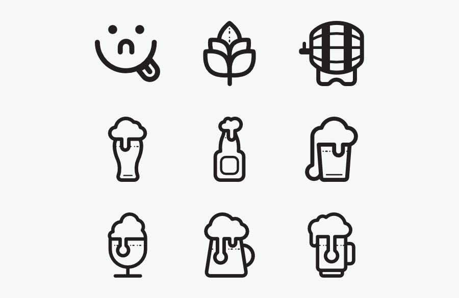 Beer Collection - Free Vector Icon Gardening, Transparent Clipart