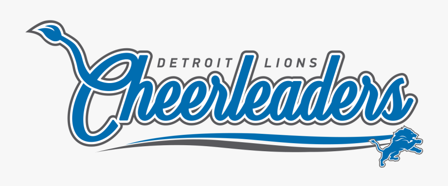 Clip Art Cheerleader Font - Detroit Lions Cheerleaders Logo, Transparent Clipart