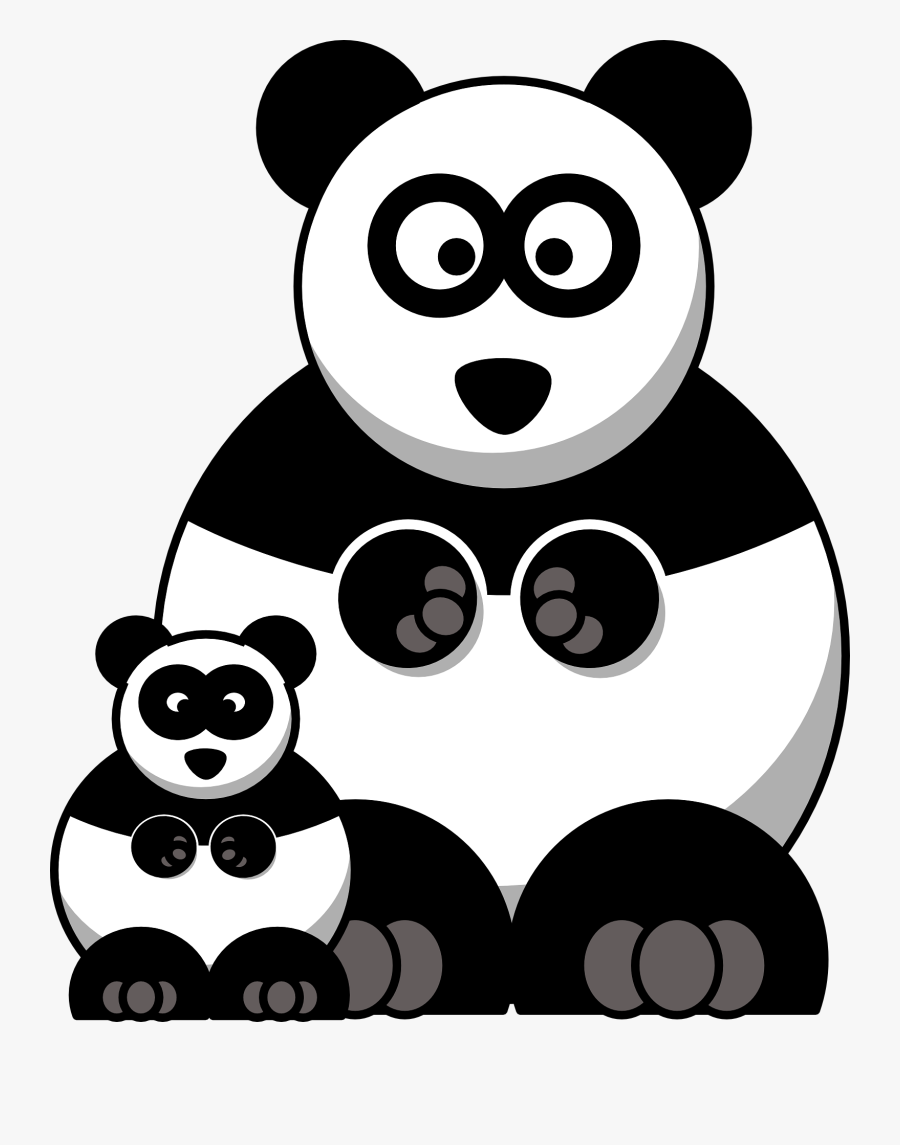 Transparent Pandas Clipart - Cartoon Panda Clipart, Transparent Clipart