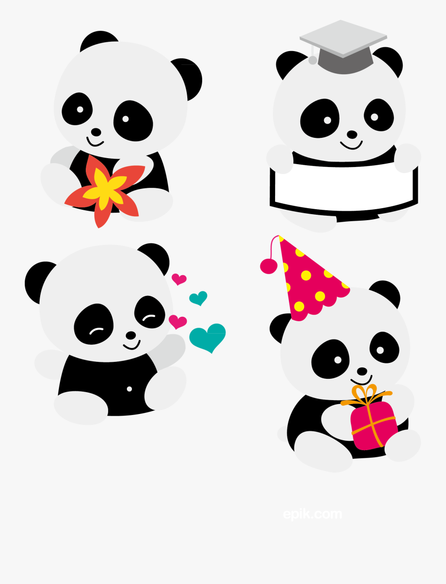 Transparent Cute Panda Png - Panda Clipart, Transparent Clipart