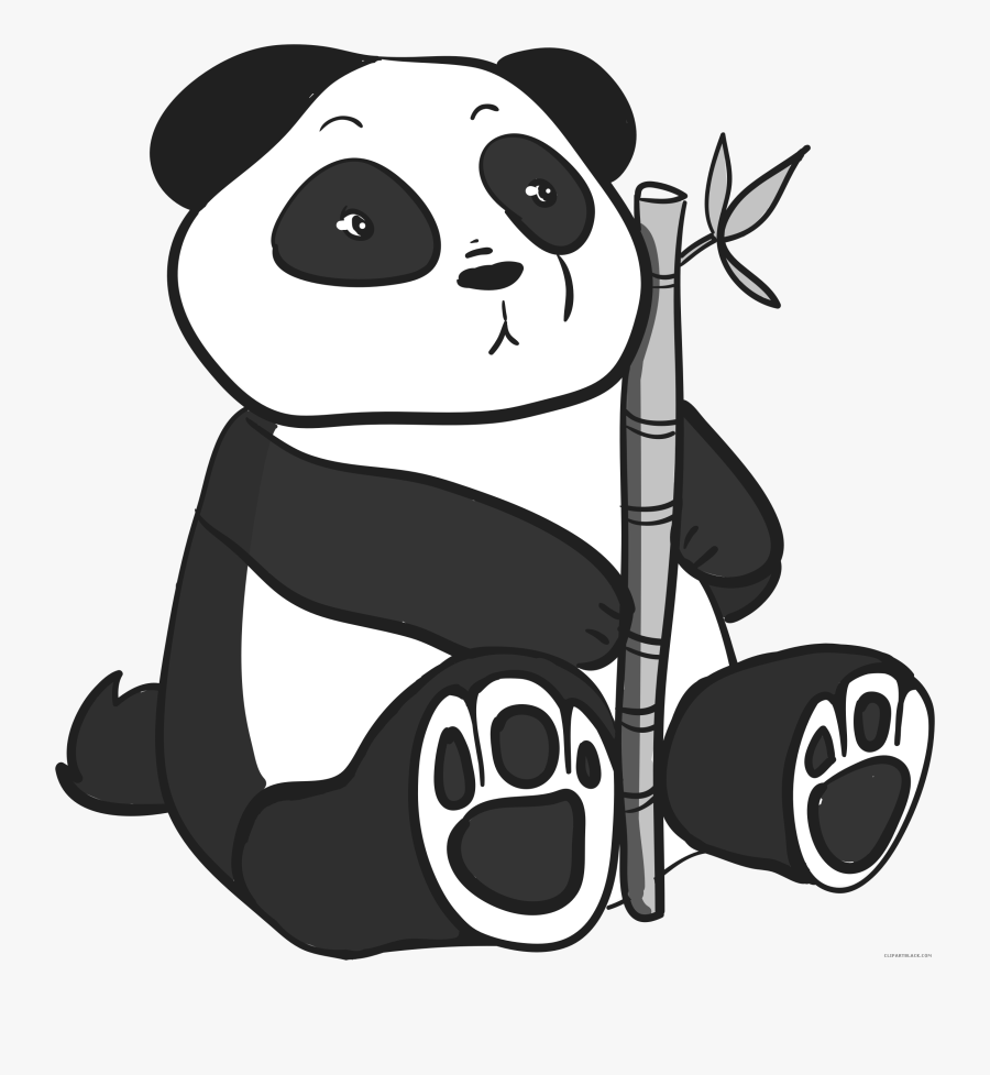 Giant Panda Clipart - Coloring Panda, Transparent Clipart