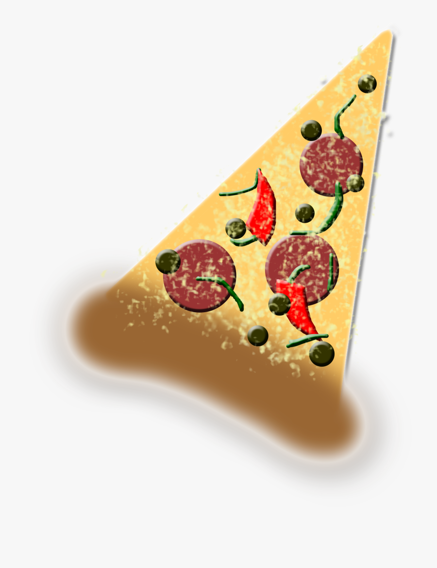 Enjoy Pizza Slice - Fast Food, Transparent Clipart