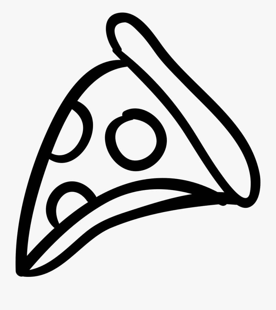 Pizza Slice Pizza Silhouette, Transparent Clipart