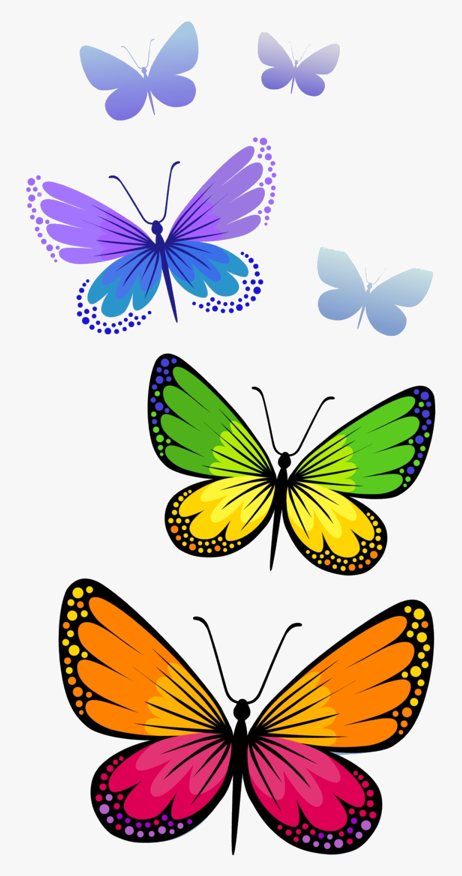 Butterfly Half Cliparts Free Clip Art Format Clipart - Butterflies Clipart Png, Transparent Clipart
