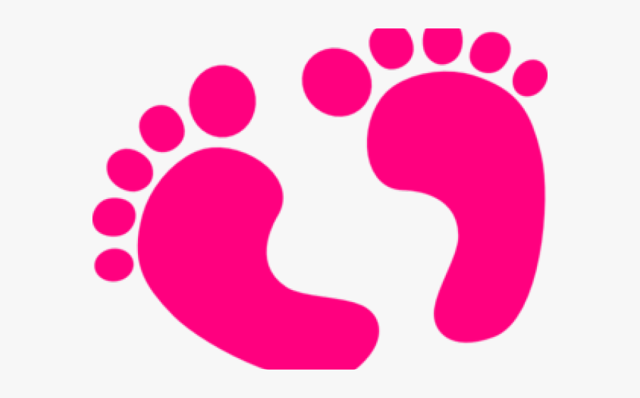 Baby Girl Cliparts - Baby Feet Clipart Pink, Transparent Clipart