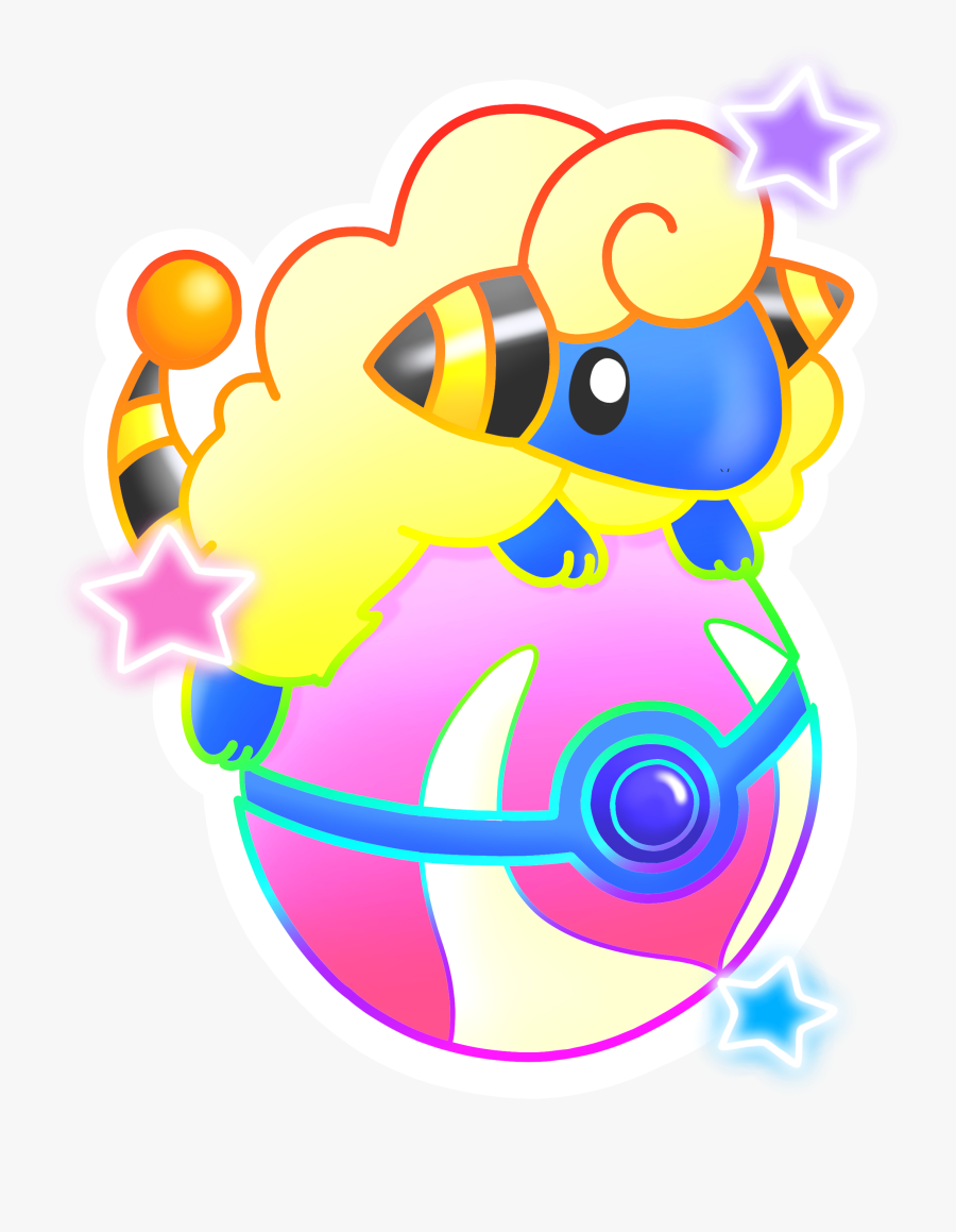 Mareep Pokeball Sticker Clipart , Png Download, Transparent Clipart
