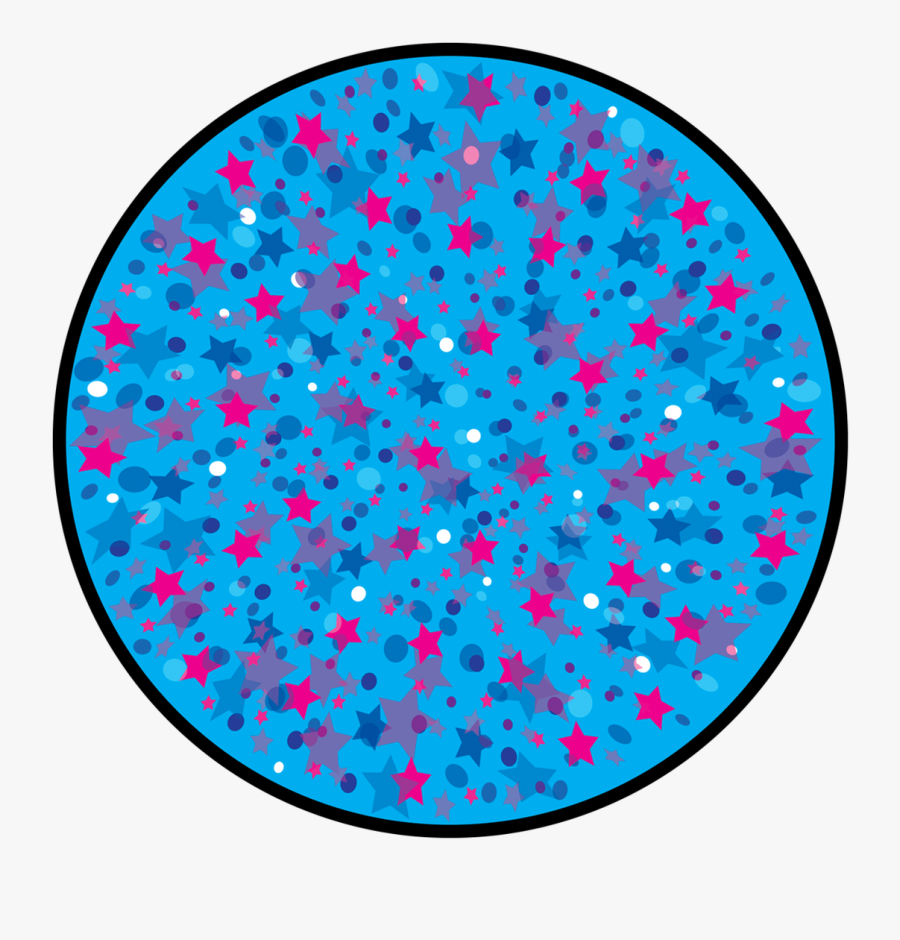Apollo Design C2-1163 Confetti Starfield Glass Pattern - Circle, Transparent Clipart
