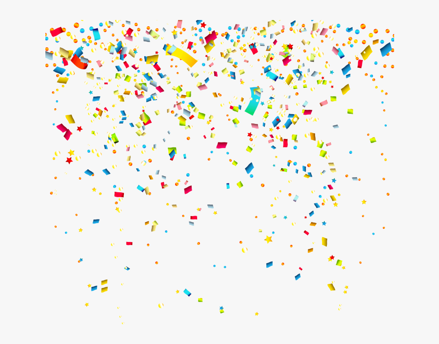 Confetti Background Png Image Free Download Searchpng - Transparent Background Birthday Clipart, Transparent Clipart