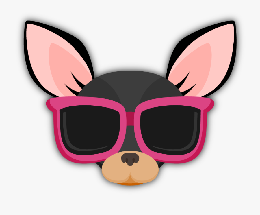 Black Tan Chihuahua Emoji Stickers For Imessage - Emoji Perro Chihuahua, Transparent Clipart