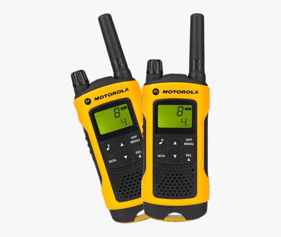 Yellow Motorola Walkie Talkies - Motorola Walkie Talkie, Transparent Clipart