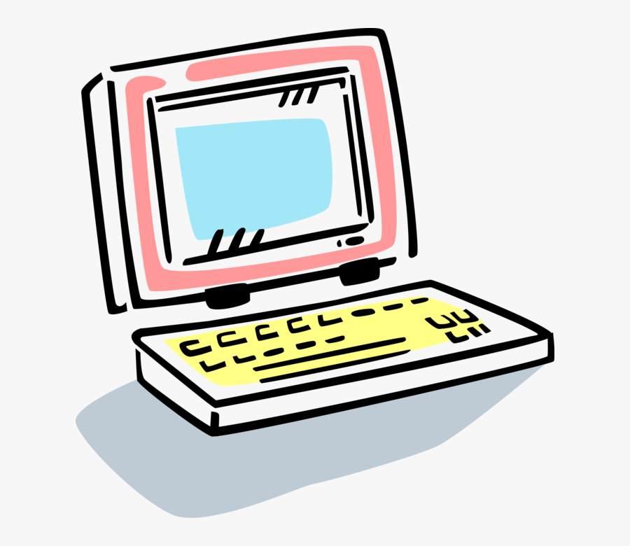 Vector Illustration Of Laptop Or Notebook Portable - Vector Graphics, Transparent Clipart