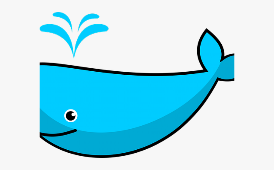 Cartoon Whales, Transparent Clipart