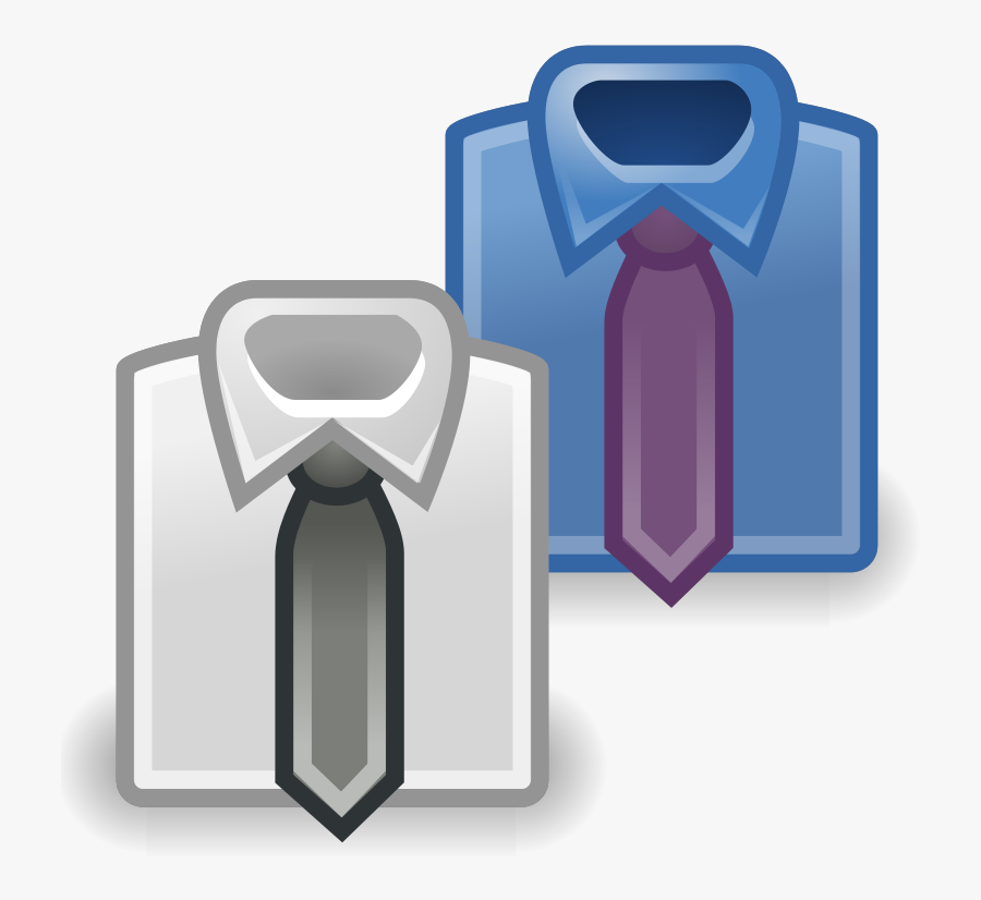 Office Theme Shirt Tie Look Fashion Men Icon - Preference Clipart, Transparent Clipart