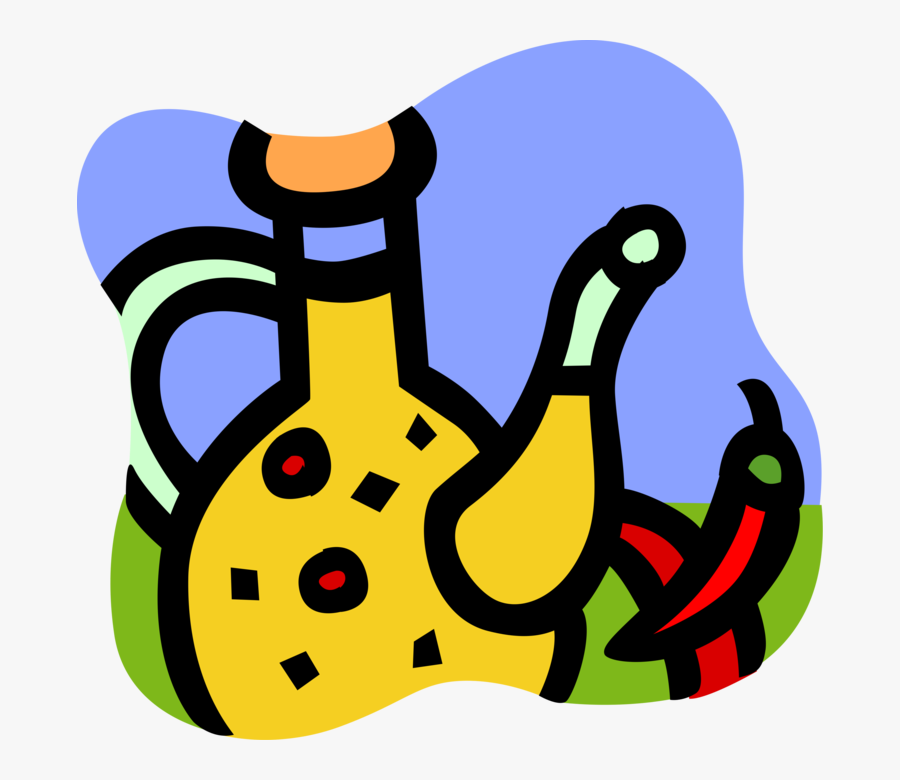 Olive With Hot Chili, Transparent Clipart
