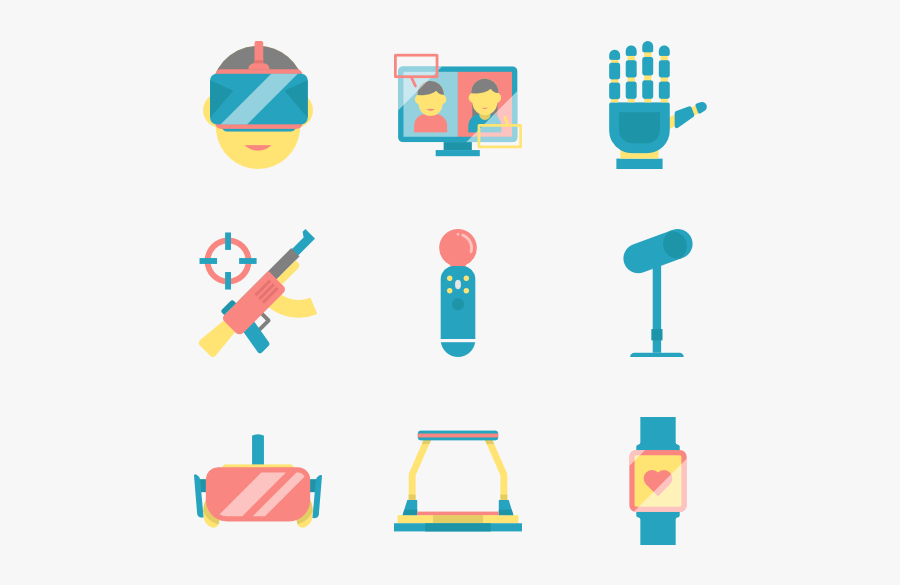 Virtual Reality Collection - Virtual World Virtual Reality Icon, Transparent Clipart