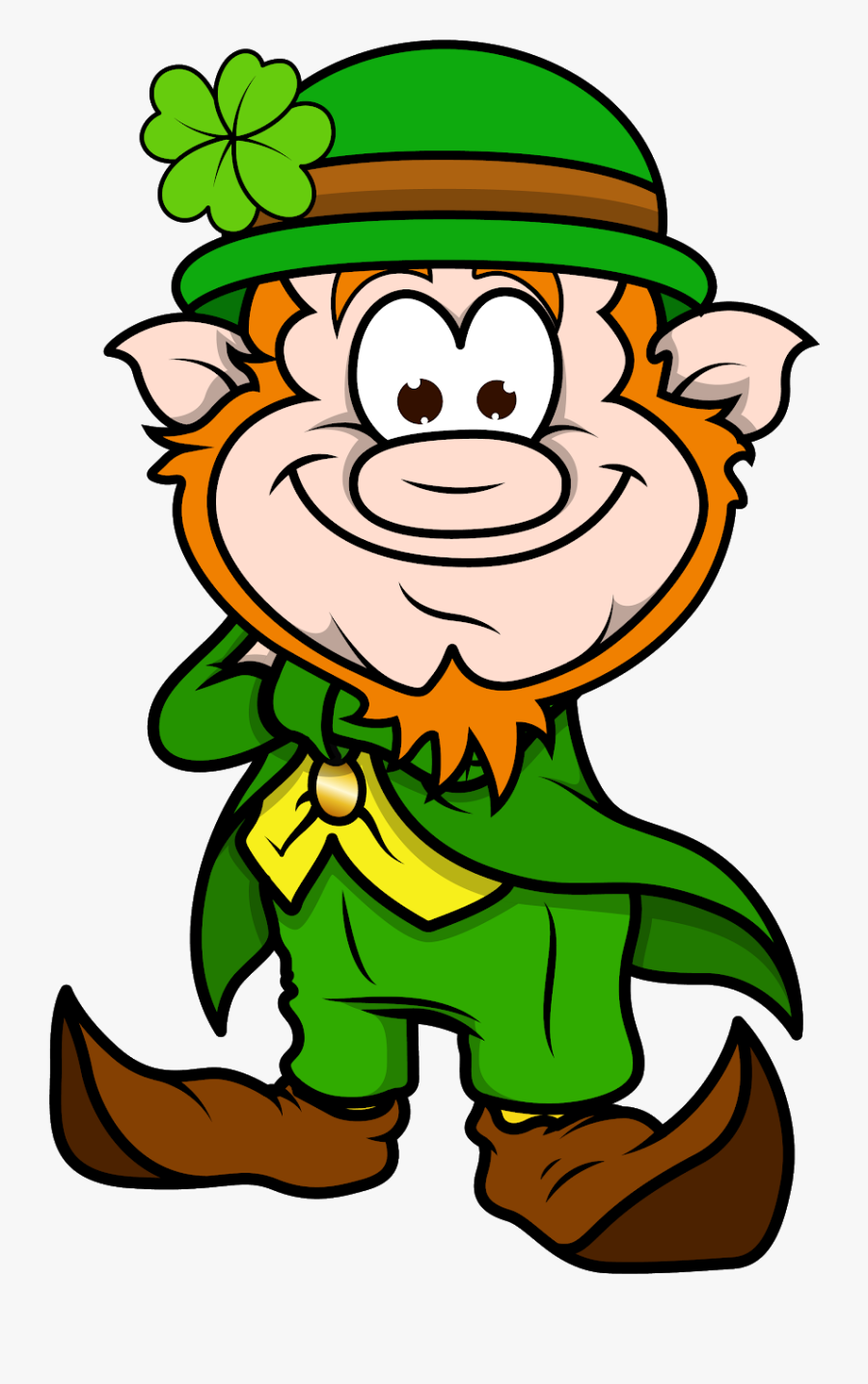 The Leprechaun Is A Small Unfriendly Man/fairy Dressed - Leprechaun Dibujo, Transparent Clipart
