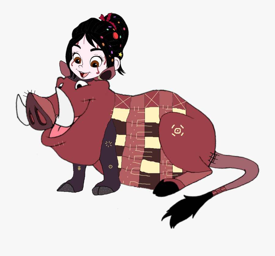 Vanellope Dressed As Pumbaa - Timon And Pumbaa, Transparent Clipart