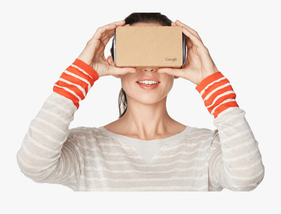 Google Cardboard Vr User - Vr User Png, Transparent Clipart