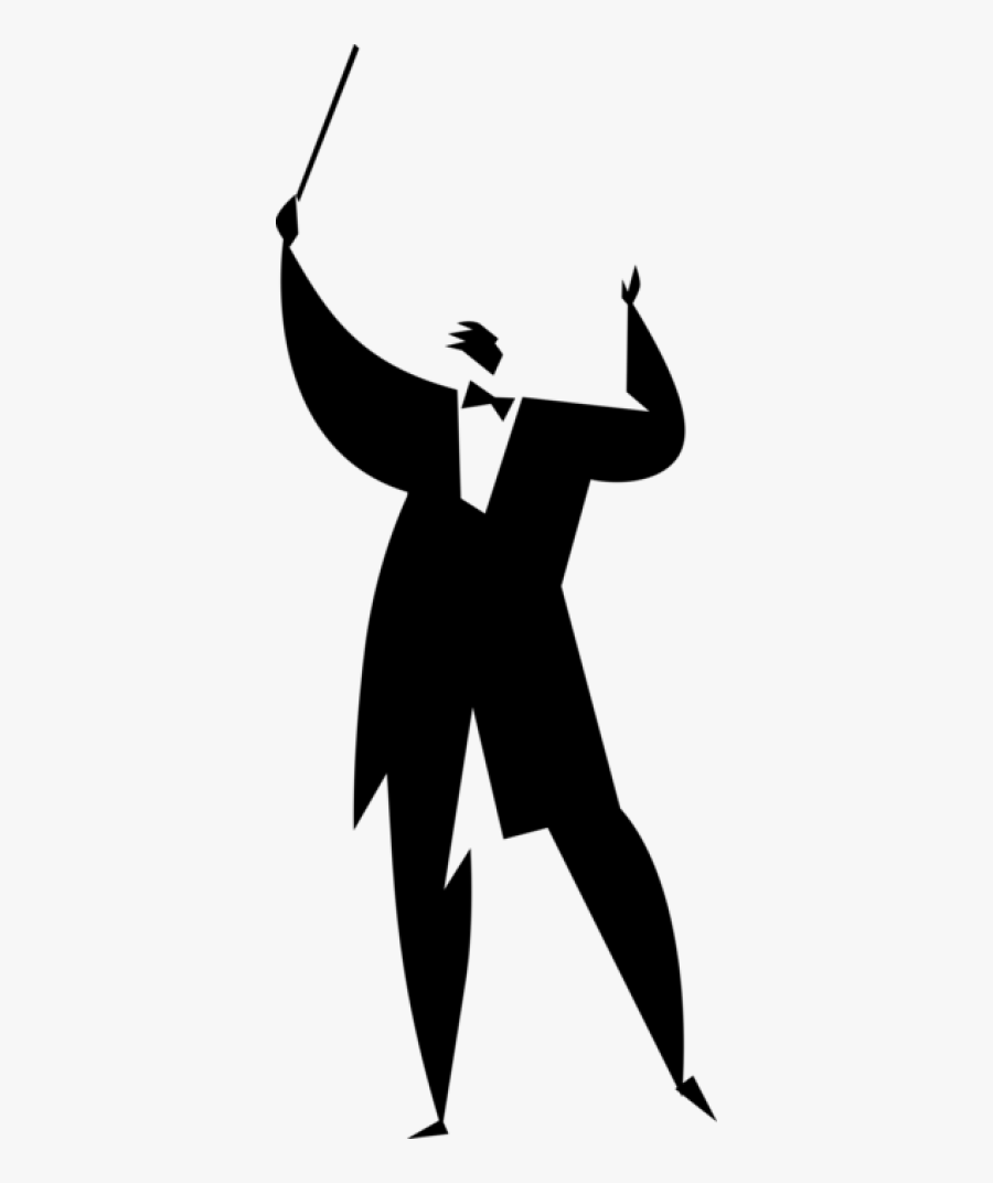 Orchestra Conductor Vector Png, Transparent Clipart