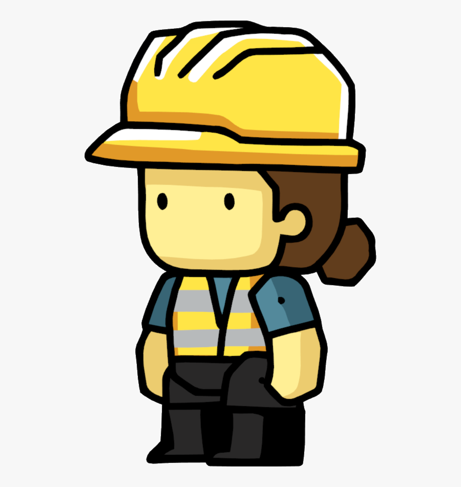 Construction Worker - Scribblenauts Wiki - Transparent Background Construction Png Clipart, Transparent Clipart