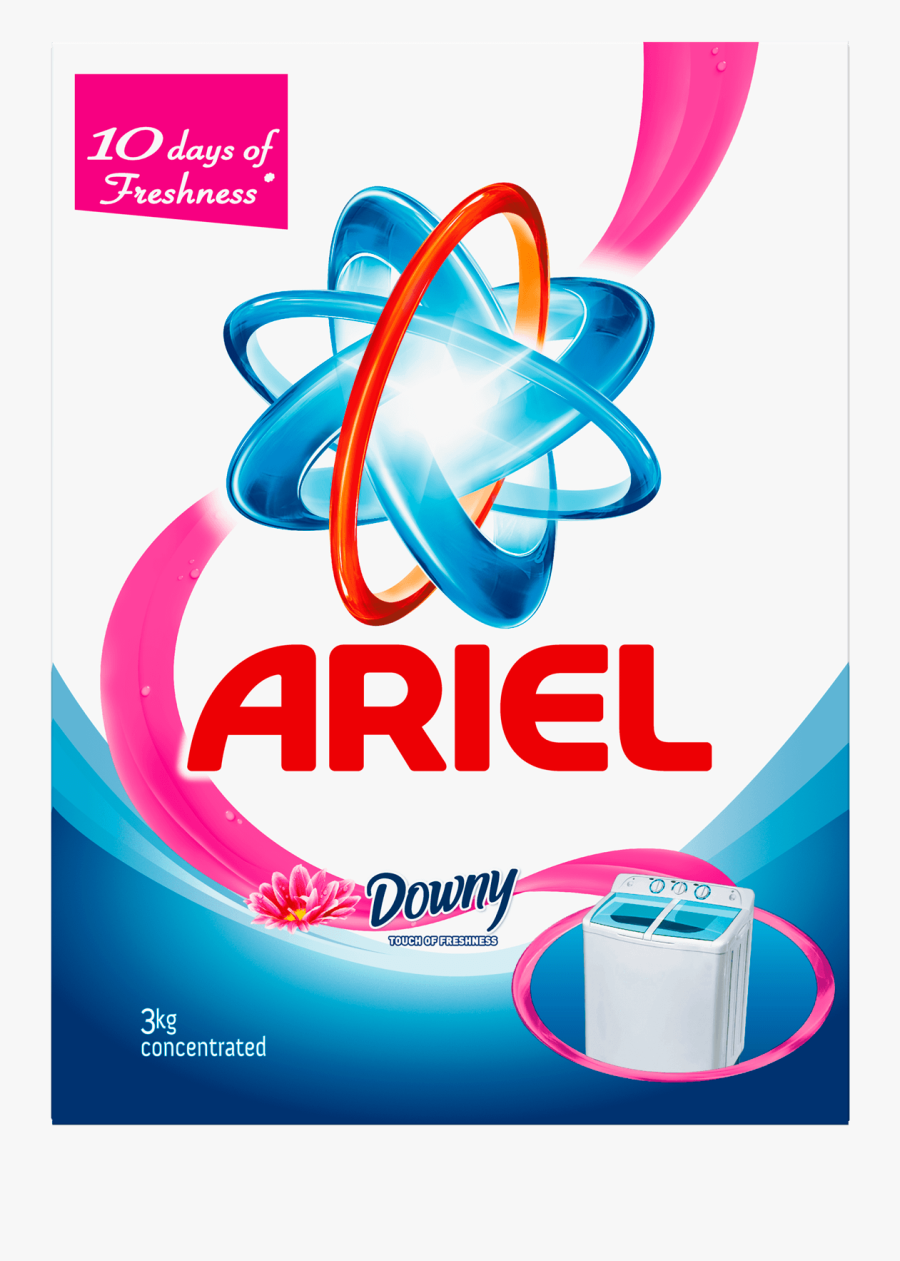 Washing Powder Clipart - Ariel Colour Detergent Powder, Transparent Clipart