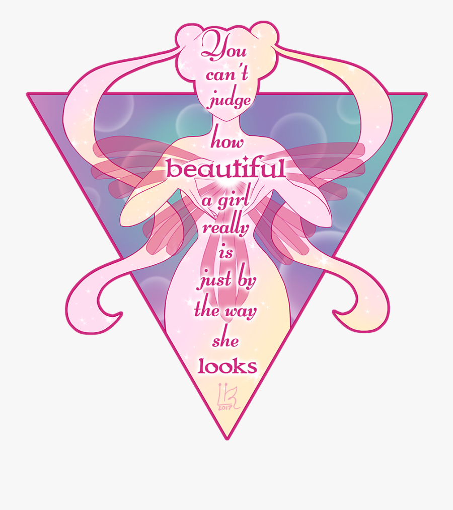 How Beautiful A Girl Really Is - Positive Sailor Moon Quotes, Transparent Clipart