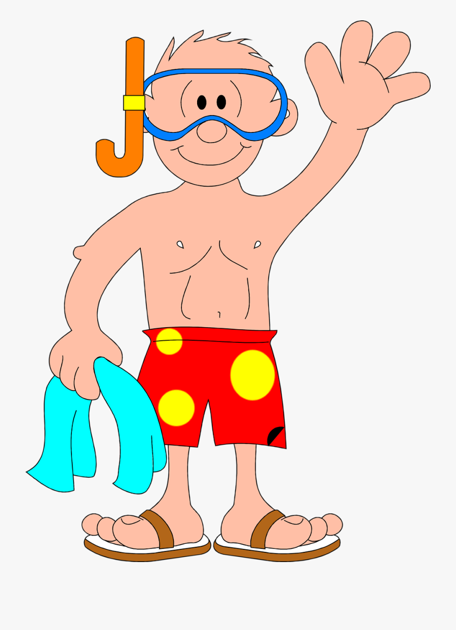 Swimming Cartoon Png Man, Transparent Clipart